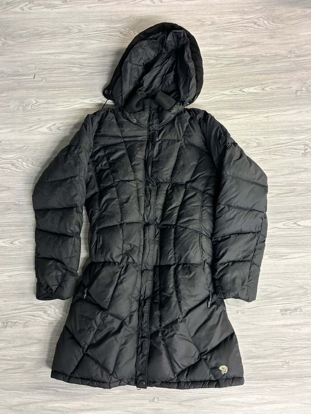 Mountain Hardwear Down Puffer Coat Size S Black Winter Parka